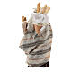 Boy carrying bread terracotta, 8 cm Neapolitan nativity s3