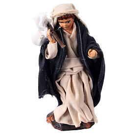 Ragazzo sacchi in spalla 8 cm presepe napoletano terracotta