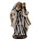 Man with fire torch 8 cm Neapolitan nativity figurine s1