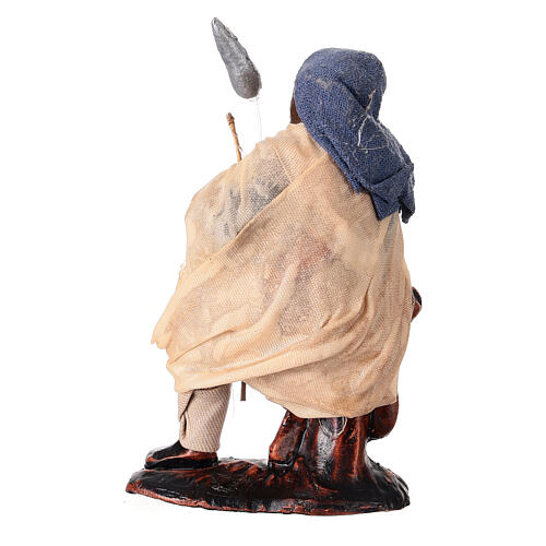 Fisherman with rod 8 cm Neapolitan nativity figurine 4