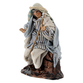 Rybak arabski z wędką – figurka z terakoty do szopki neapolitańskiej 8 cm
