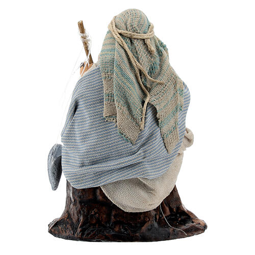 Rybak arabski z wędką – figurka z terakoty do szopki neapolitańskiej 8 cm 3