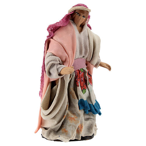 Pregnant woman with child 12 cm Neapolitan nativity figurine 2