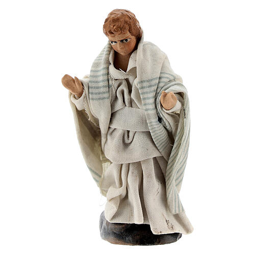 Kobieta w ciąży i dziecko - 2 figurki do szopki neapolitańskiej 12 cm 3