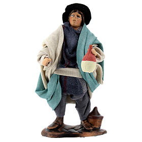 Stojący pijak - figurka z terakoty do szopki neapolitańskiej 12 cm