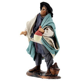 Stojący pijak - figurka z terakoty do szopki neapolitańskiej 12 cm