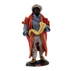 Muzyk z rogiem - figurka z terakoty do szopki neapolitanskiej 12 cm