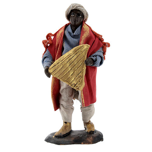 Harfista - figurka z terakoty do neapolitańskiej szopki 12 cm 1