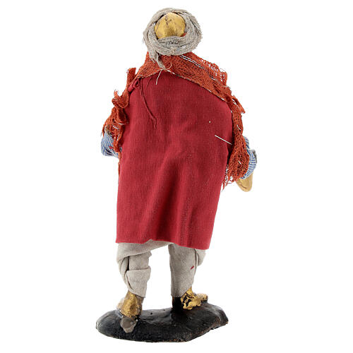 Grający na talerzach - figurka z terakoty do szopki neapolitańskiej 12 cm 5