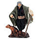 Limping man with dog in terracotta, 12 cm Neapolitan nativity s1