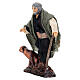 Limping man with dog in terracotta, 12 cm Neapolitan nativity s2