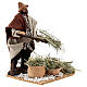 Fazendeiro com forquilha e palha figura terracota para presépio napolitano com personagens de altura média 12 cm s4
