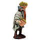 Pastore cesti muschio 12 cm terracotta presepe napoletano s3