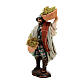 Pastor com cestas de musgo figura terracota para presépio napolitano com personagens de altura média 12 cm s2