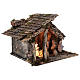 Nativity stable with two ovens 12 cm figurines, Neapolitan nativity 35x40x35 cm s5