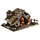 Stajenka z fontanną i sceną Narodzenia, do figurek 8 cm – szopka neapolitańska, 30×45×25 cm s5