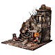 Scenografia z Narodzeniem Pańskim, balkonem i fontanną – szopka neapolitańska 40×40×40 cm, do figurek 8 cm s3