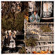 Scenografia z Narodzeniem Pańskim, balkonem i fontanną – szopka neapolitańska 40×40×40 cm, do figurek 8 cm s6