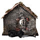 Nativity stable with pitched roof 10 cm Neapolitan nativity 20x25x20 s5