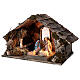 Szopka ze Świętą Rodziną neapolitańska, figurki 12 cm, 28×42×28 cm s3