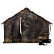 Cabana Natividade figuras terracota altura média 14 com portão presépio napolitano 29x50x38 s5