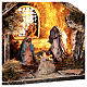 Stable with Holy Family set 8 cm window Neapolitan nativity 20x30x20 cm s2
