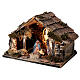 Stable with Holy Family set 8 cm window Neapolitan nativity 20x30x20 cm s3