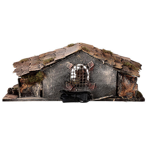 Hütte Neapolitanische Krippe im rustikalen Stil, 30x50x20 cm 6