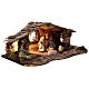Cabane rustique crèche napolitaine santons terre cuite 10 cm 30x50x20 cm s5