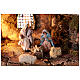 Stajenka rustykalna Neapolitańska z figurkami z terakoty 10cm, 30x50x20 cm s2