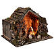 Hütte mit Scheune und Weihnachtsgeschichte für Krippe, 30x35x25 cm s4