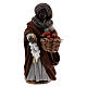 Gypsy woman with tomato basket statue, Naples nativity 10 cm s1