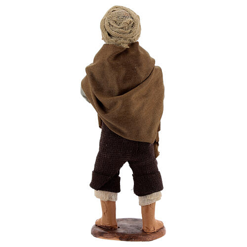 Pastore con oca presepe napoletano 13 cm 4