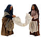 Women with bed sheet Neapolitan Nativity Scene figurine 13 cm s1