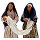 Women with bed sheet Neapolitan nativity 13 cm s2