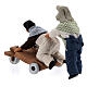 Coppia fanciulli carretto presepe Napoli 10 cm s6