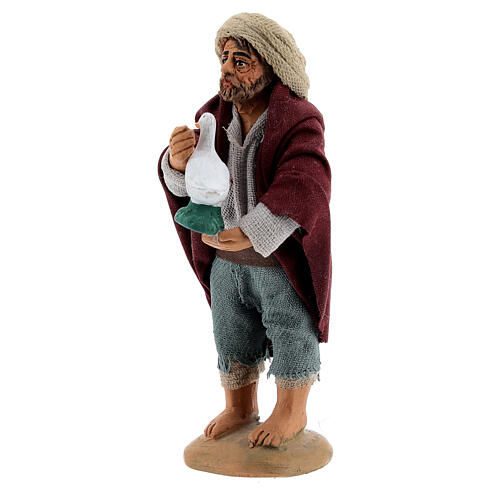 Farmer with goose Neapolitan Nativity Scene figurine 10 cm 3