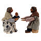 Family with child scene Neapolitan Nativity Scene figurines 10 cm s1