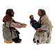Family with child scene Neapolitan Nativity Scene figurines 10 cm s5