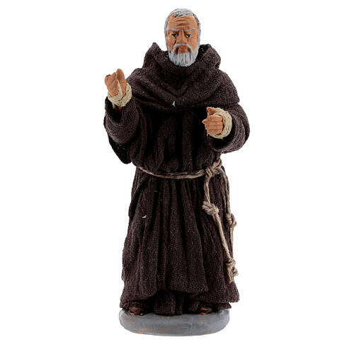 Pater Pia aus Terrakotta, 10 cm 1