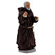 Padre Pio statue in terracotta 10 cm s2