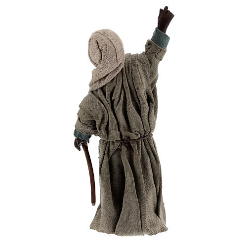 Moor shepherd pointing up Neapolitan Nativity Scene figurine 13 cm 4