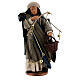 Shepherd with scale and basket Neapolitan nativity 13 cm s1