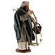 Shepherd with scale and basket Neapolitan nativity 13 cm s4