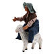 Boy on sheep Neapolitan Nativity Scene 10 cm s2