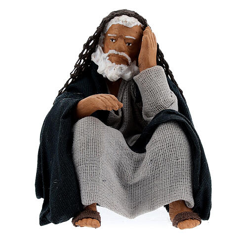 Homem descansando para presépio napolitano com figuras de altura média 13 cm 1