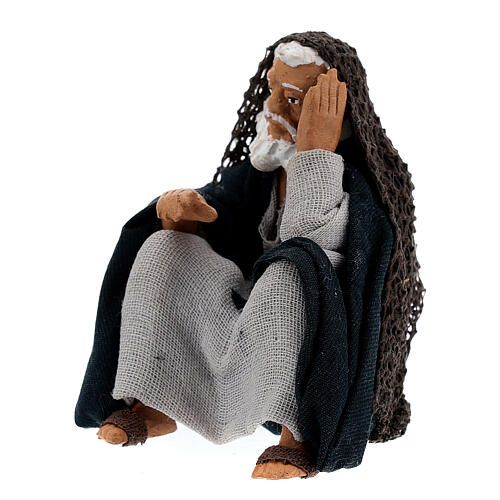 Homem descansando para presépio napolitano com figuras de altura média 13 cm 2