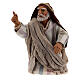 Kneeling man pointing Neapolitan Nativity Scene figurine 10 cm s1