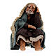 Resting man figure Neapolitan nativity 10 cm s1
