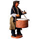 Uomo con tamburo presepe napoletano 13 cm s2